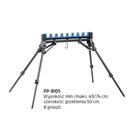 STOJAK DO WĘDEK 50cm